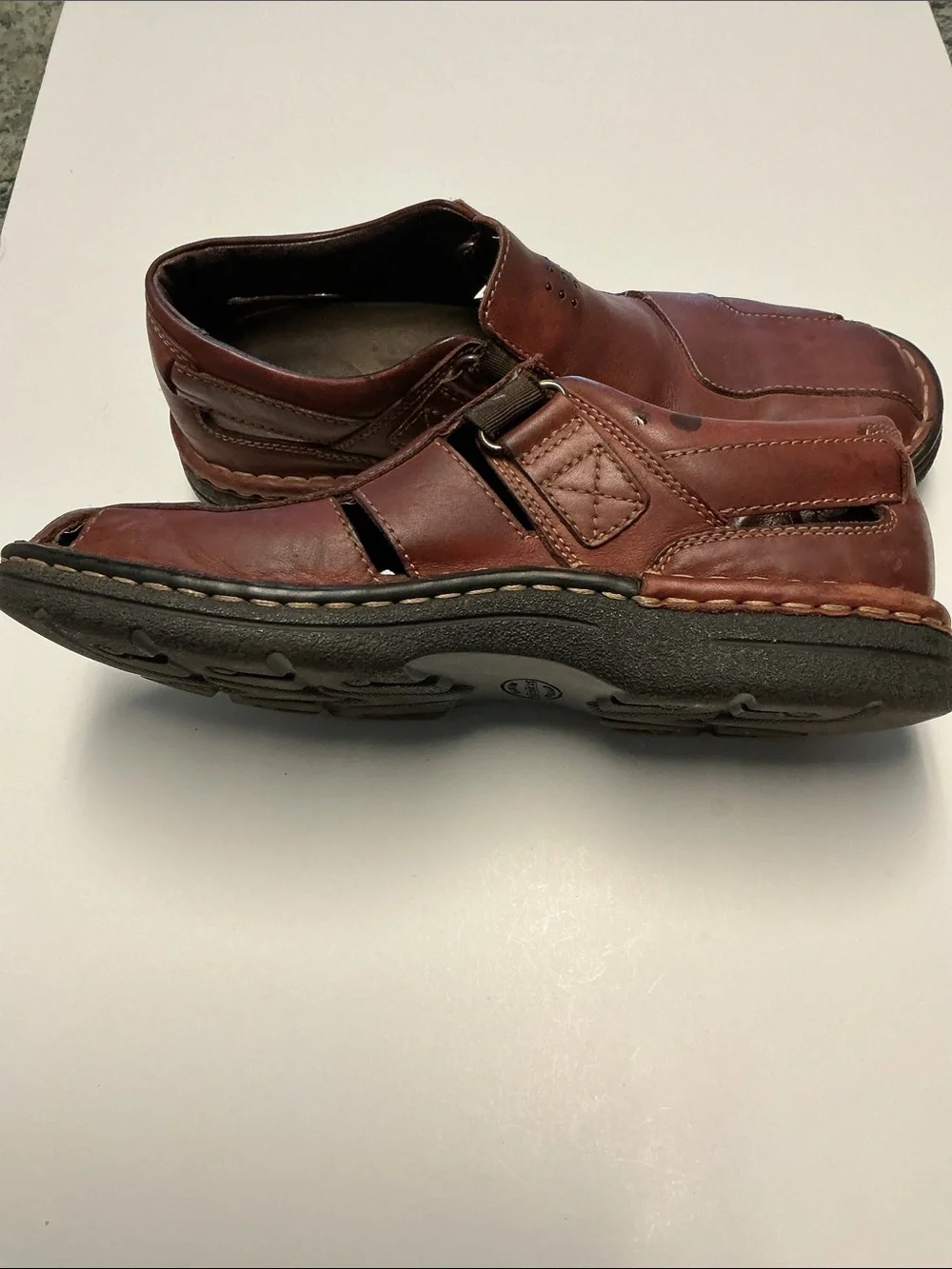 Men's Brown Leather Casual Slip-On Shoes